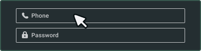 Enter credentials Enter credentials
